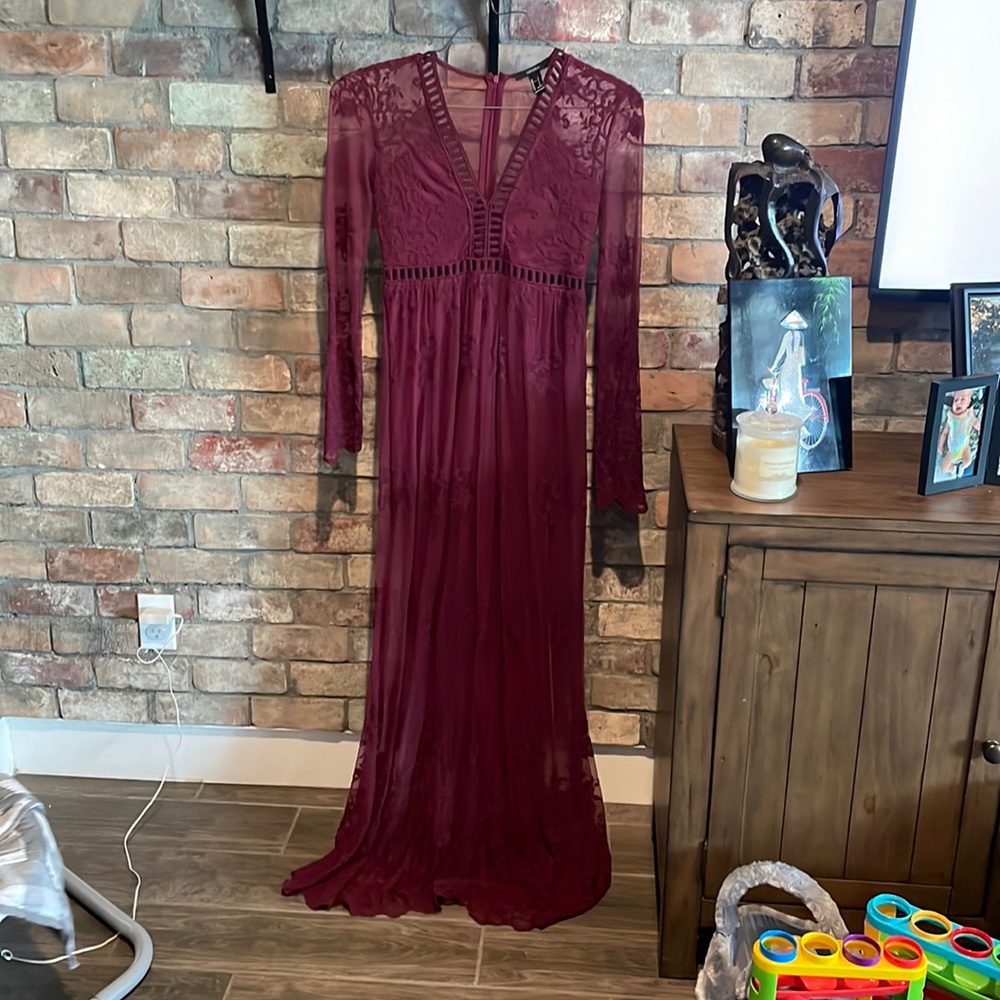 Floor length lacey dress